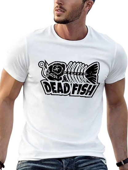 Camiseta Negra Dead Fish Estilo Urbano
