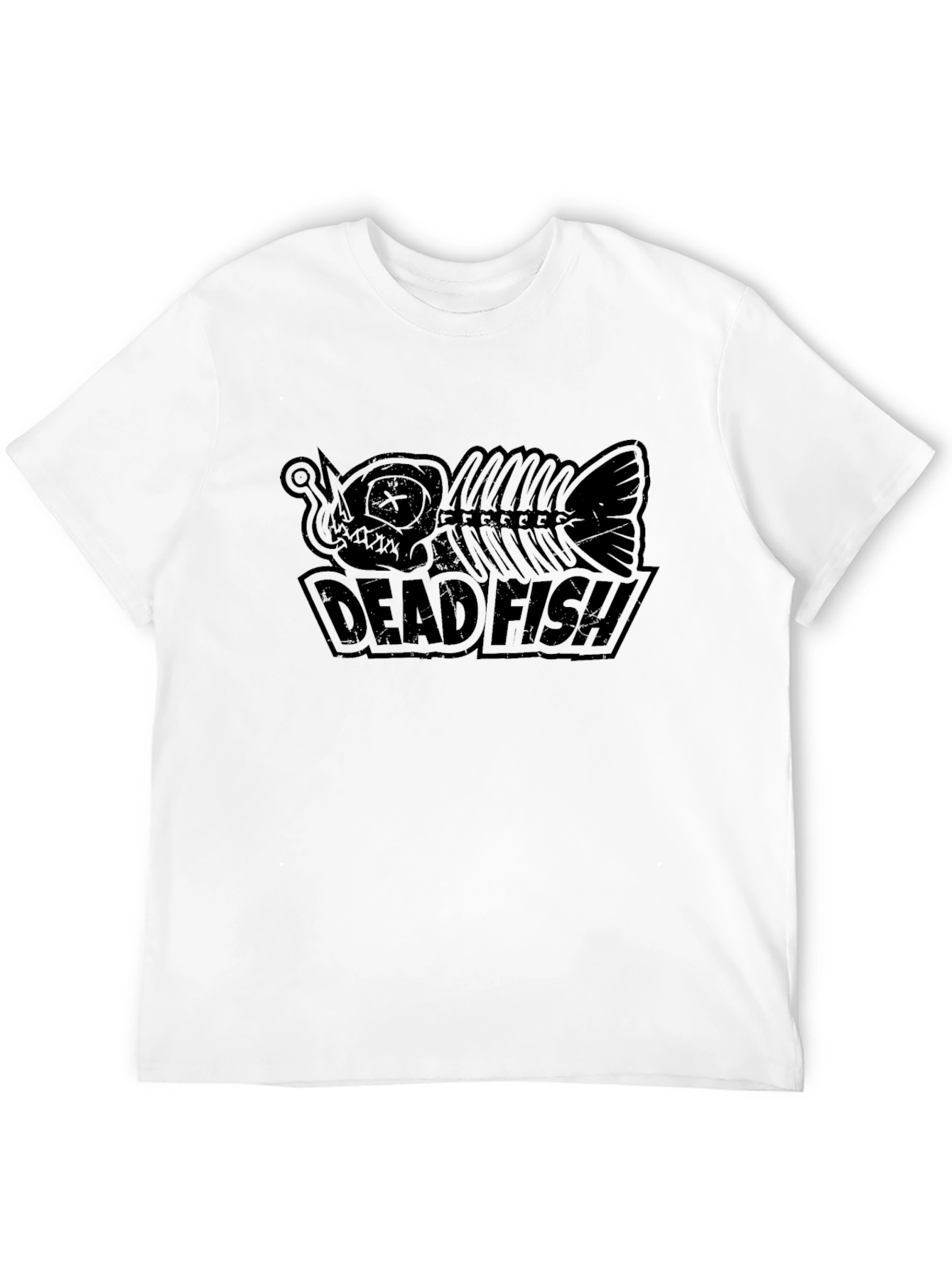 Camiseta Negra Dead Fish Estilo Urbano