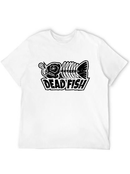 Camiseta Negra Dead Fish Estilo Urbano