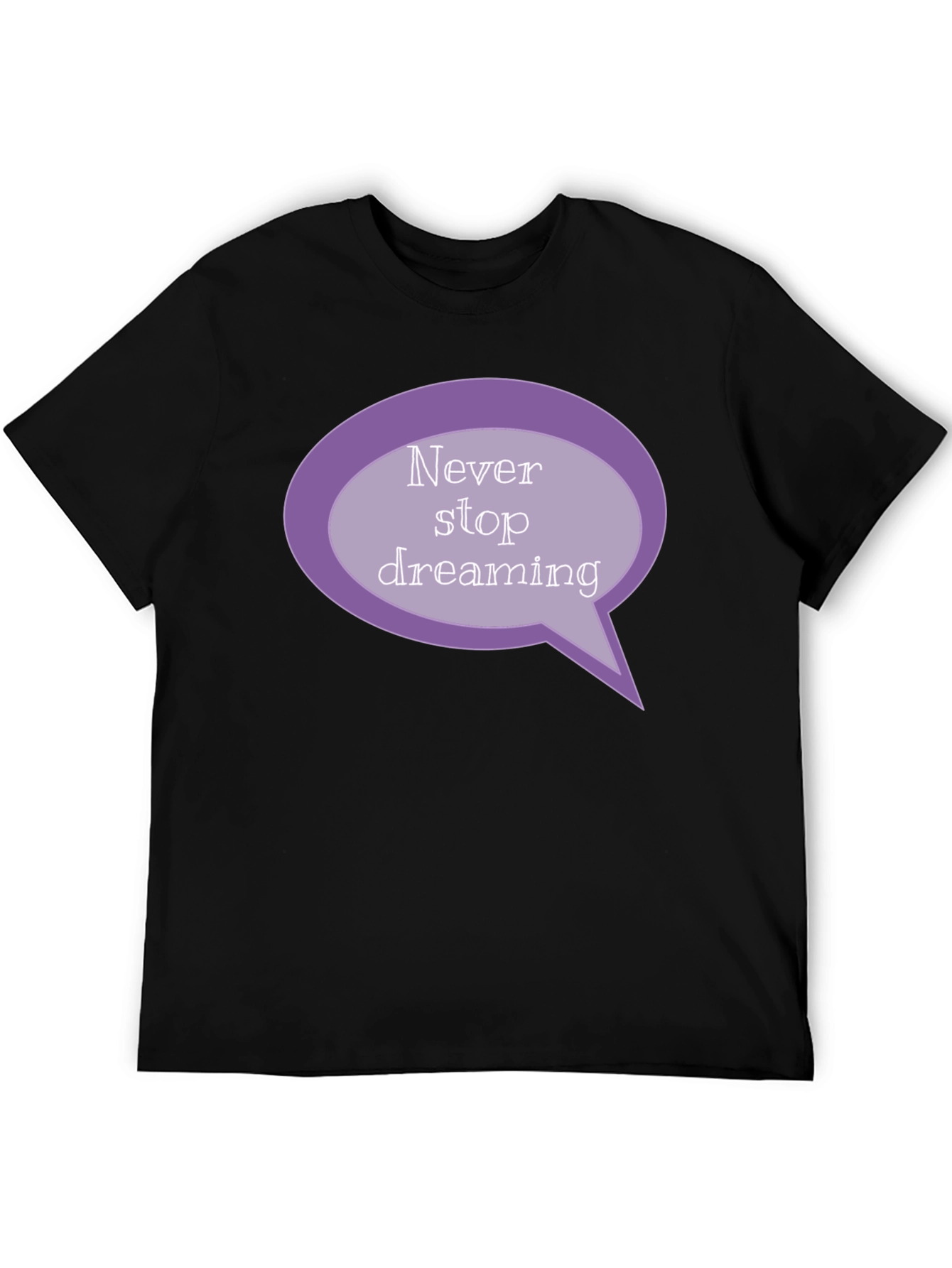 Camiseta Negra: Nunca Dejes de Soñar