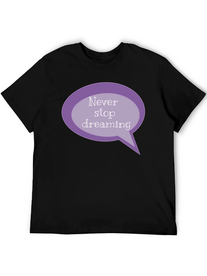 Camiseta Negra: Nunca Dejes de Soñar