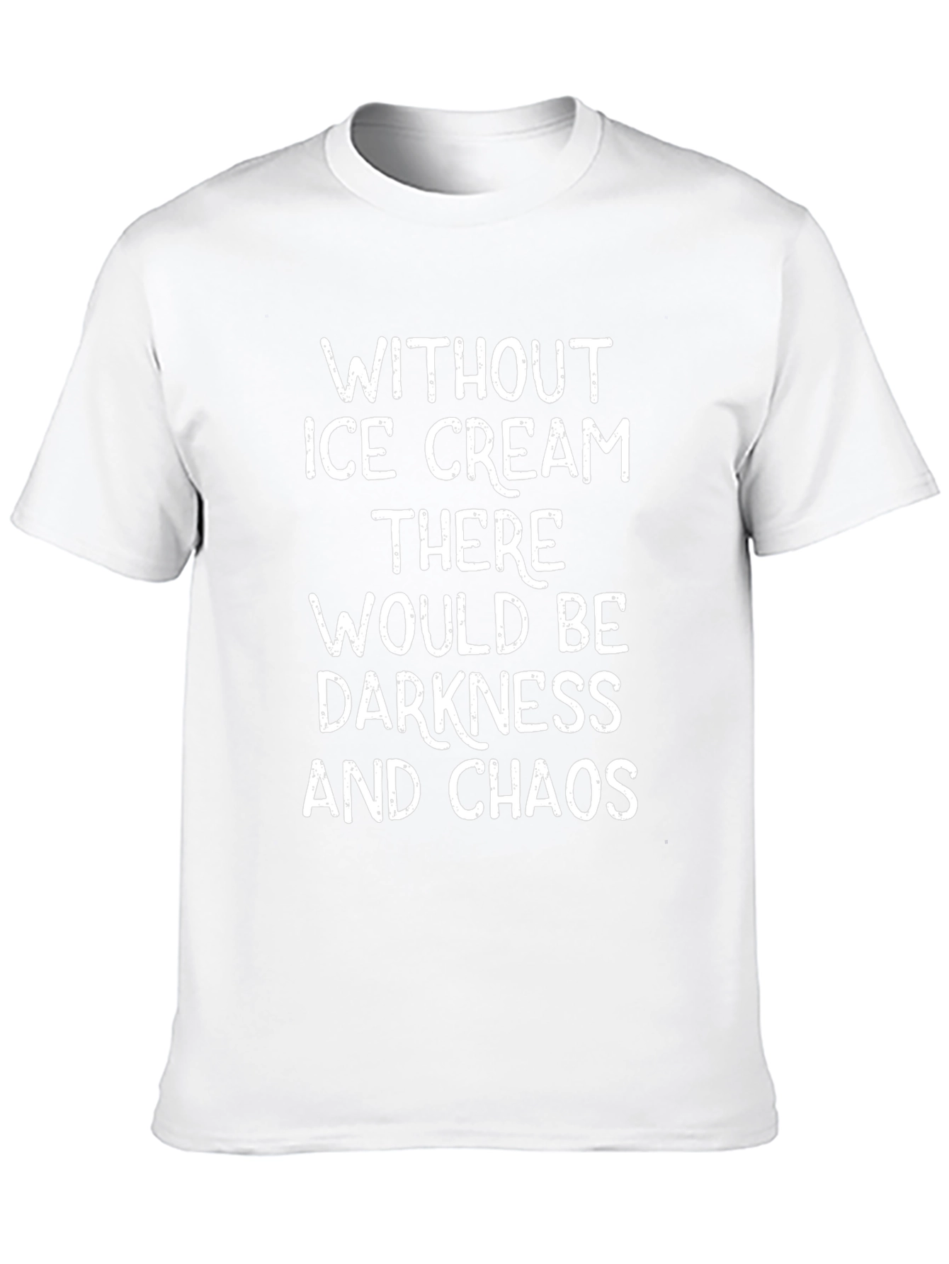 Camiseta Negra: Sin Helado Oscuridad y Caos