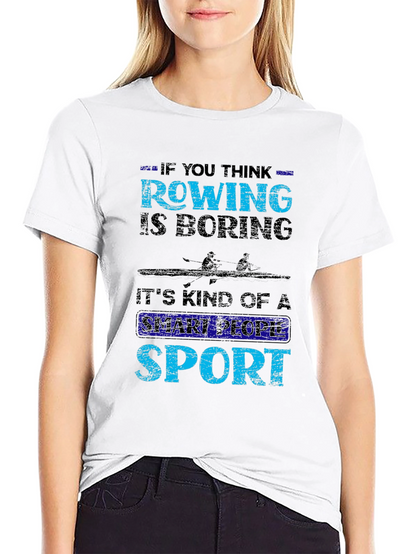 Camiseta Negra Rowing: Deporte Inteligente