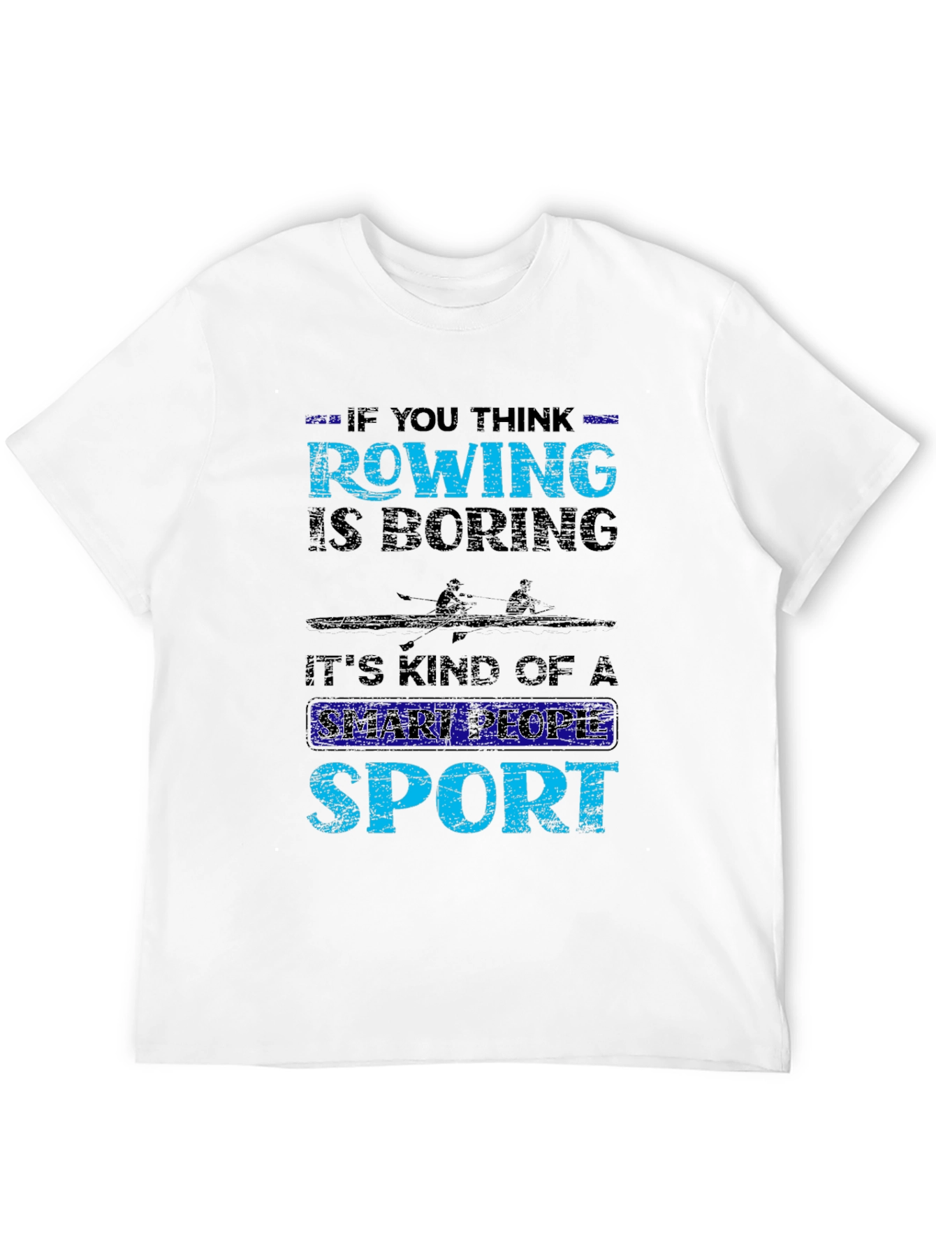 Camiseta Negra Rowing: Deporte Inteligente