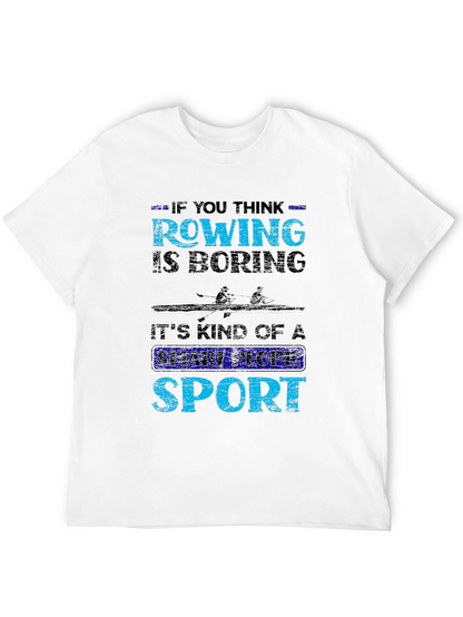 Camiseta Negra Rowing: Deporte Inteligente
