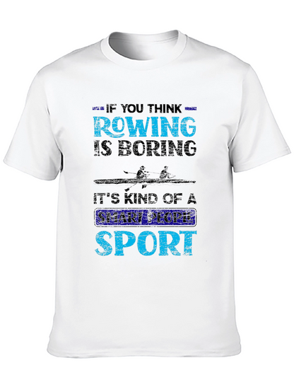 Camiseta Negra Rowing: Deporte Inteligente