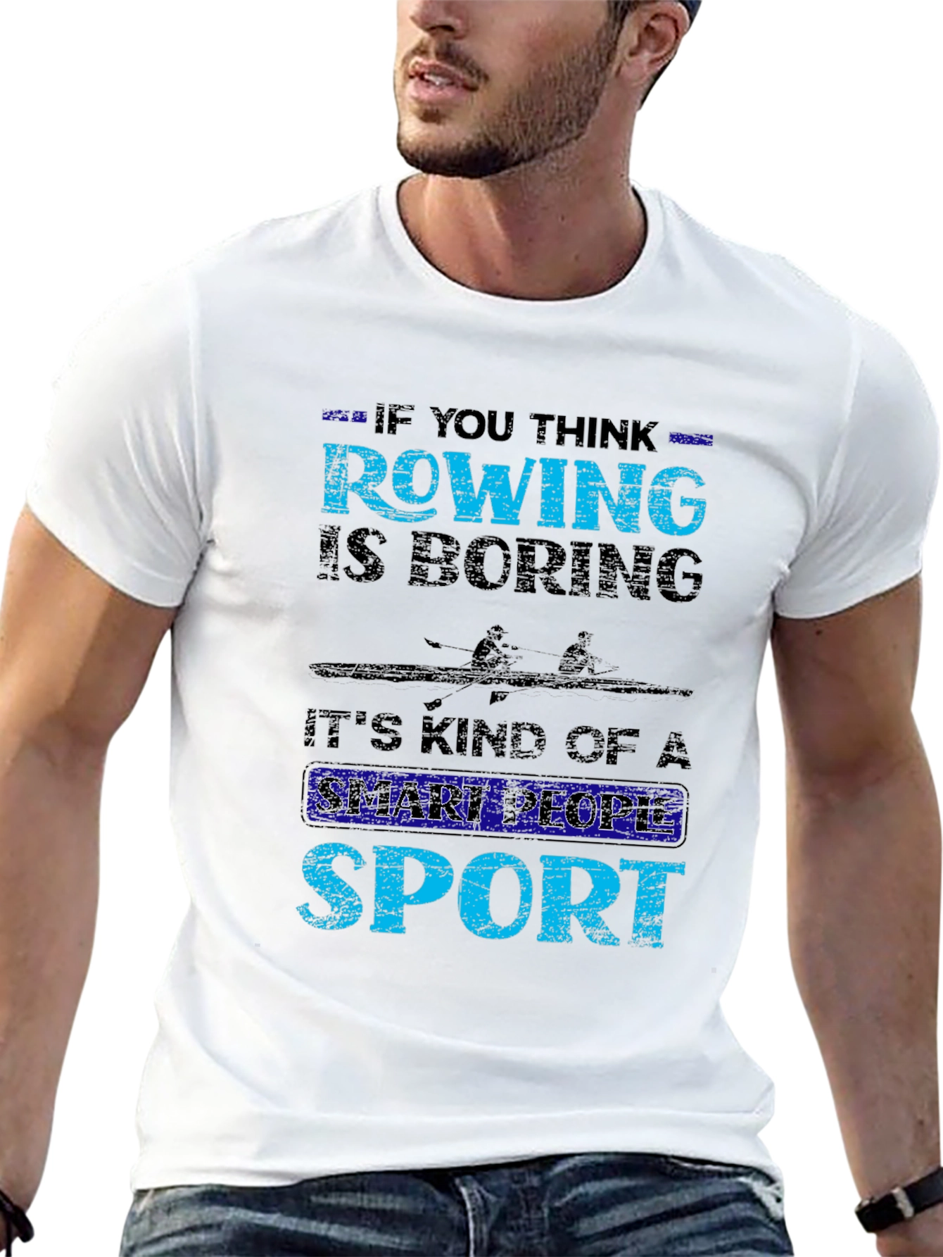 Camiseta Negra Rowing: Deporte Inteligente
