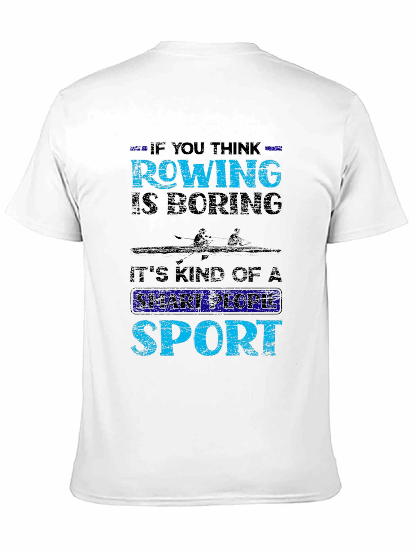 Camiseta Negra Rowing: Deporte Inteligente