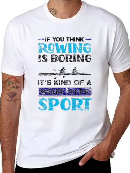 Camiseta Negra Rowing: Deporte Inteligente