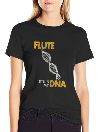 Camiseta Negra Flute in my DNA