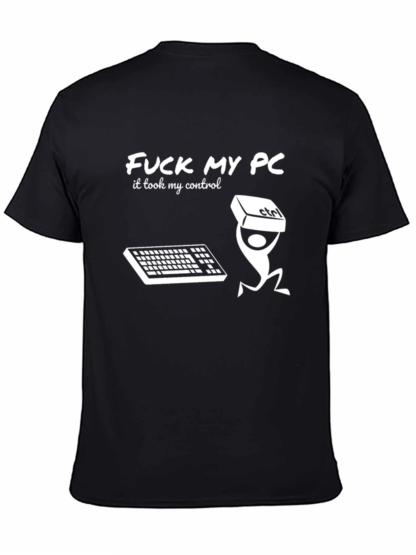 Camiseta Negra Fuck My PC