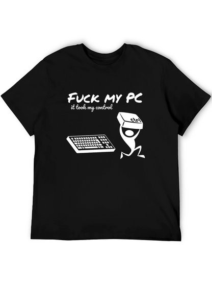 Camiseta Negra Fuck My PC
