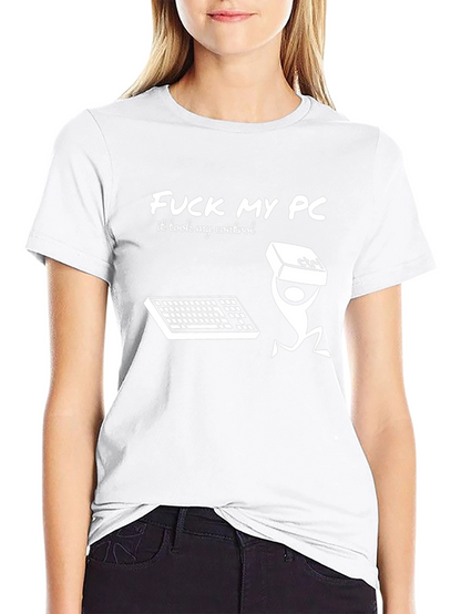 Camiseta Negra Fuck My PC