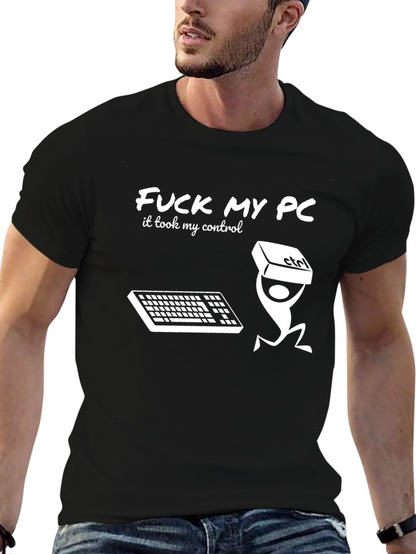 Camiseta Negra Fuck My PC
