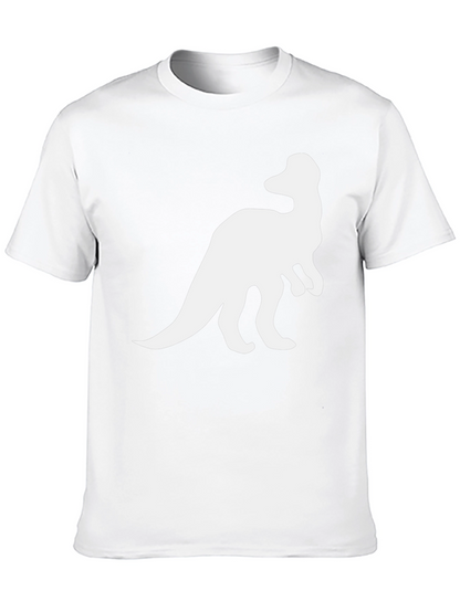 Camiseta Hombre Negra Estampado Dinosaurio