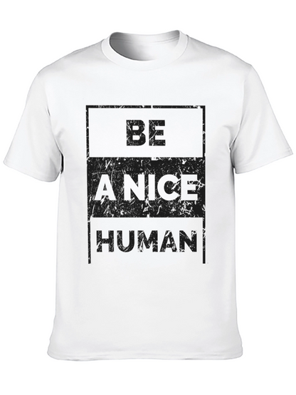 Camiseta Negra Sé un Humano Amable