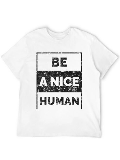 Camiseta Negra Sé un Humano Amable