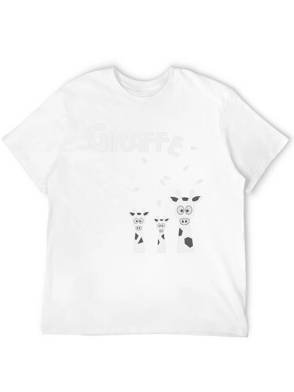 Camiseta Negra de Jirafas Divertida y Original
