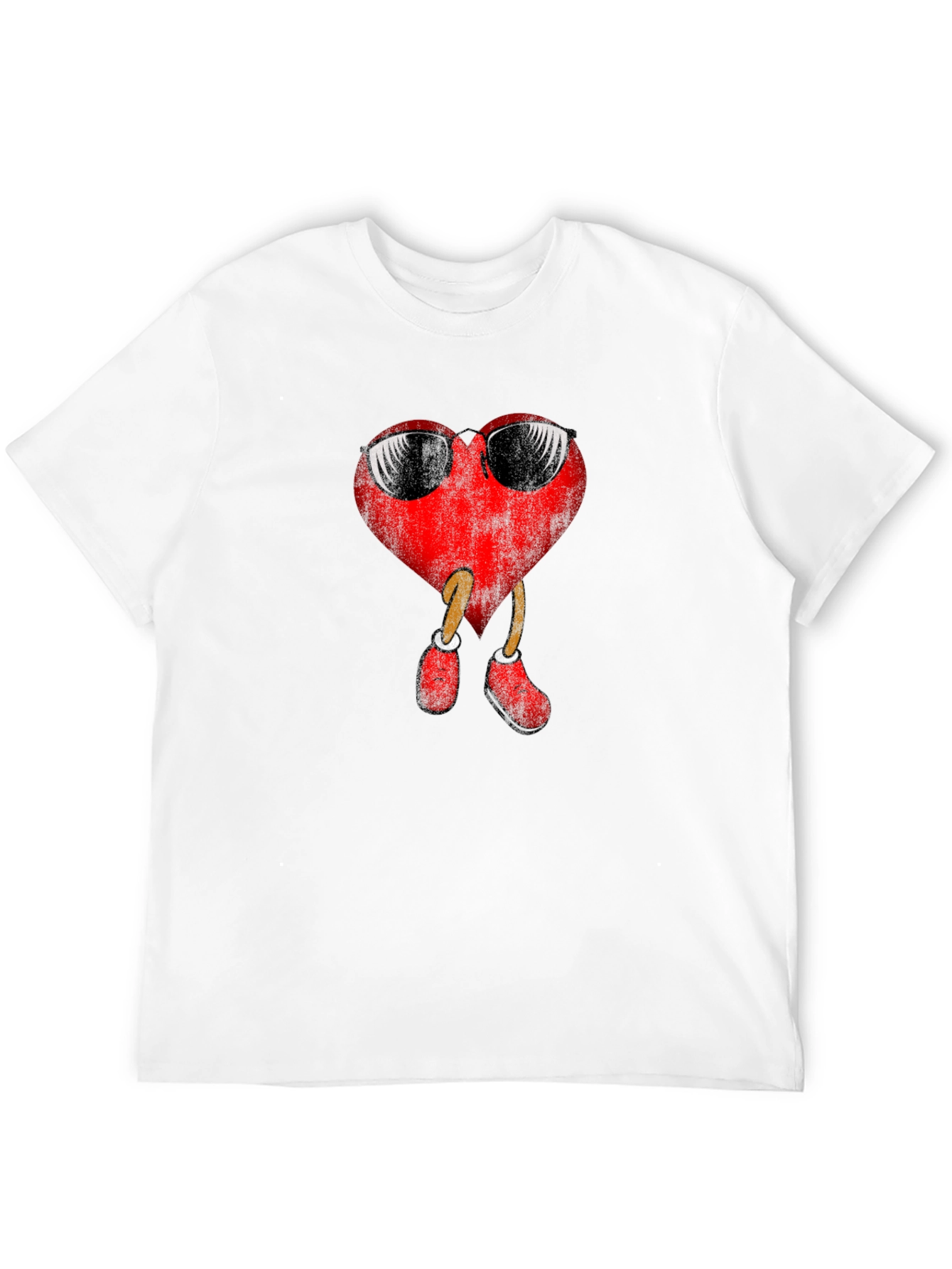 Camiseta Negra con Corazón Cool