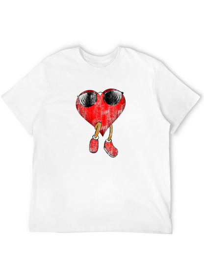 Camiseta Negra con Corazón Cool