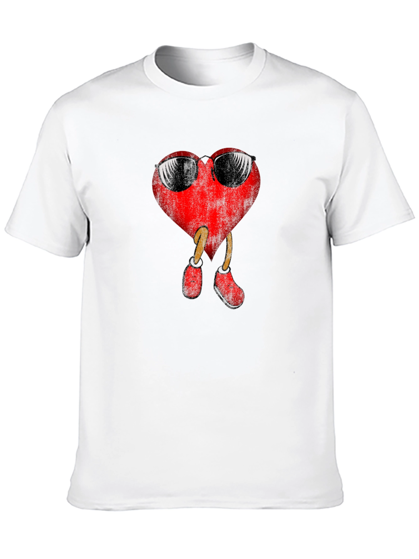 Camiseta Negra con Corazón Cool