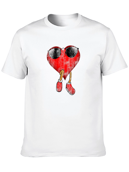 Camiseta Negra con Corazón Cool