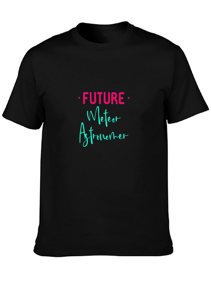 Camiseta Negra Future Meteor Astronomer