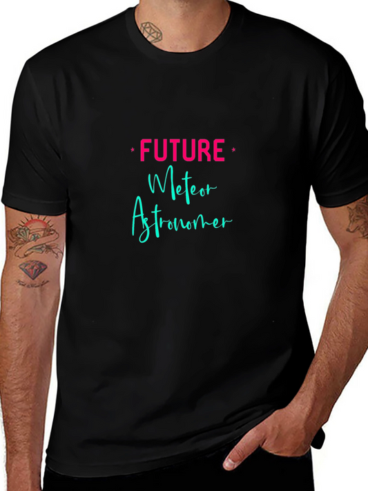 Camiseta Negra Future Meteor Astronomer