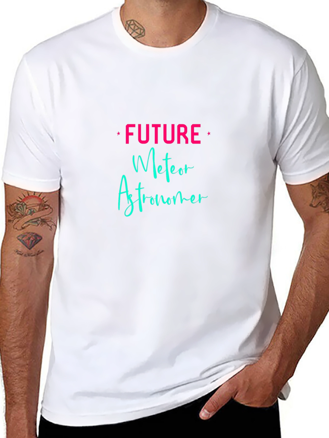 Camiseta Negra Future Meteor Astronomer