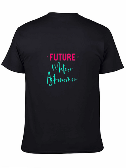 Camiseta Negra Future Meteor Astronomer