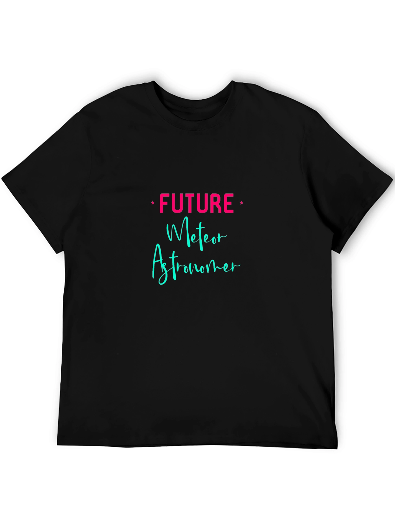 Camiseta Negra Future Meteor Astronomer