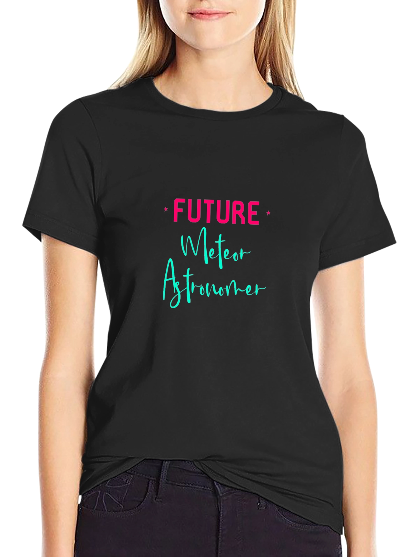 Camiseta Negra Future Meteor Astronomer