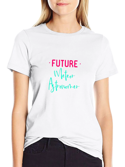 Camiseta Negra Future Meteor Astronomer