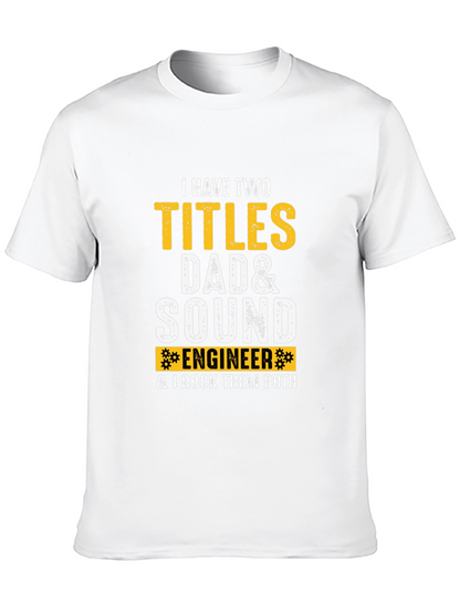 Camiseta para Papá Ingeniero de Sonido: ¡Rockea tus Títulos!