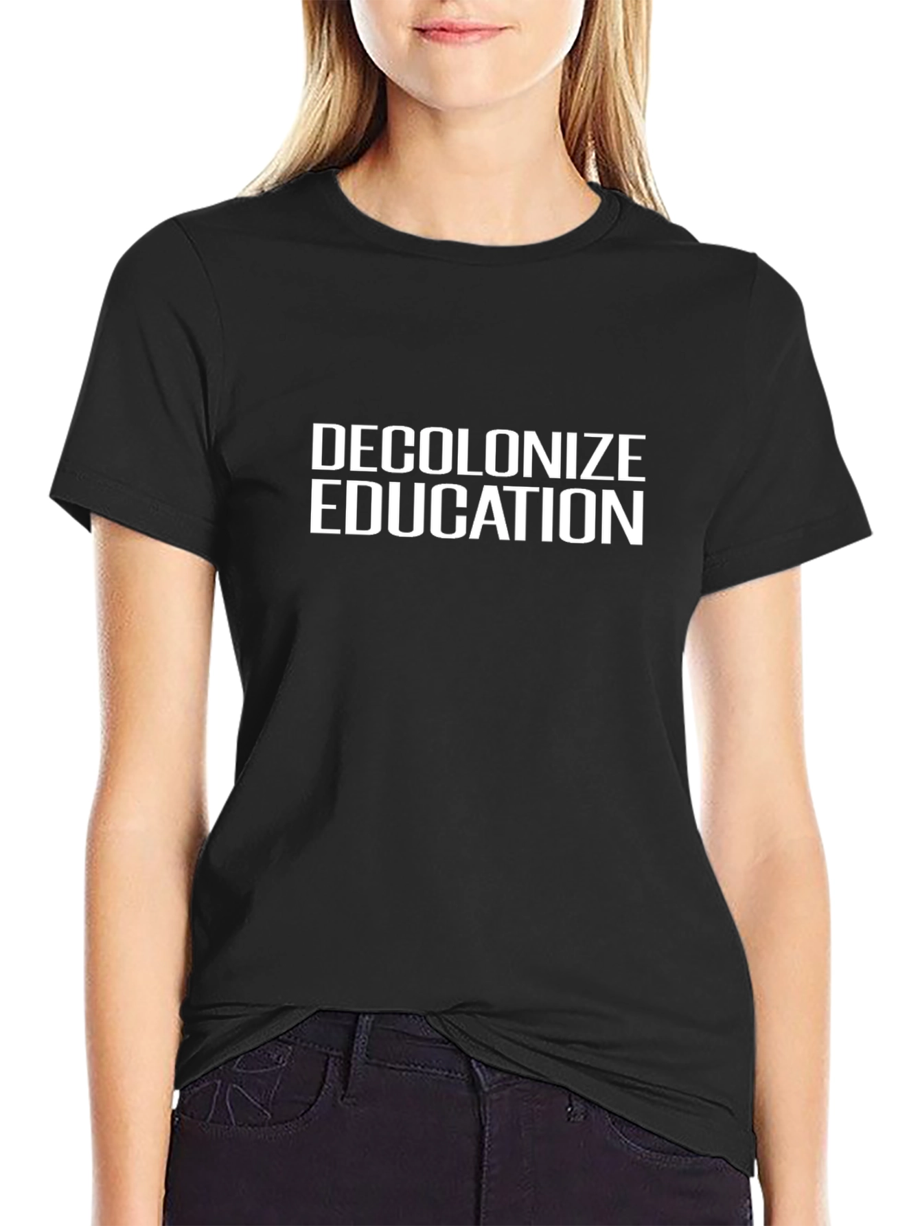 Camiseta Negra Descolonizar la Educación