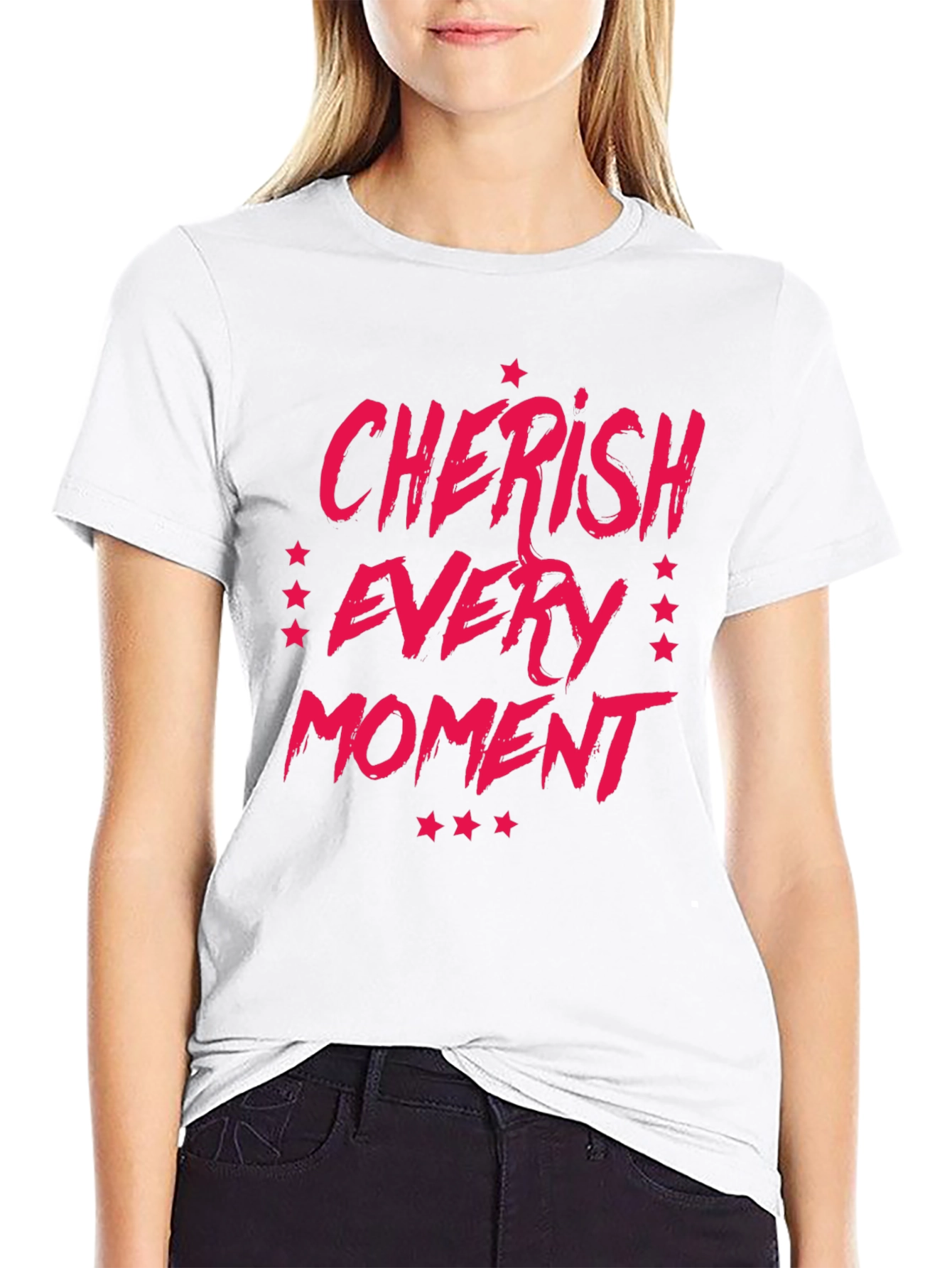 Camiseta Negra Cherish Every Moment
