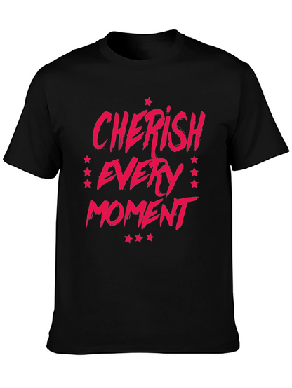 Camiseta Negra Cherish Every Moment