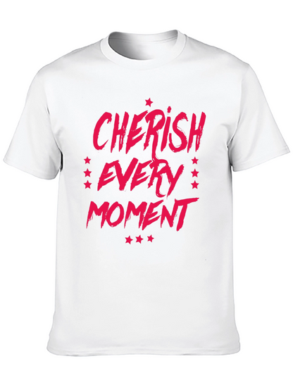 Camiseta Negra Cherish Every Moment