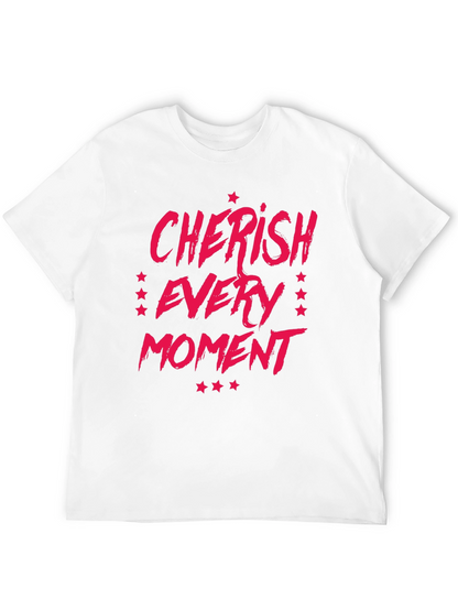 Camiseta Negra Cherish Every Moment