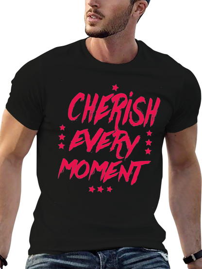 Camiseta Negra Cherish Every Moment