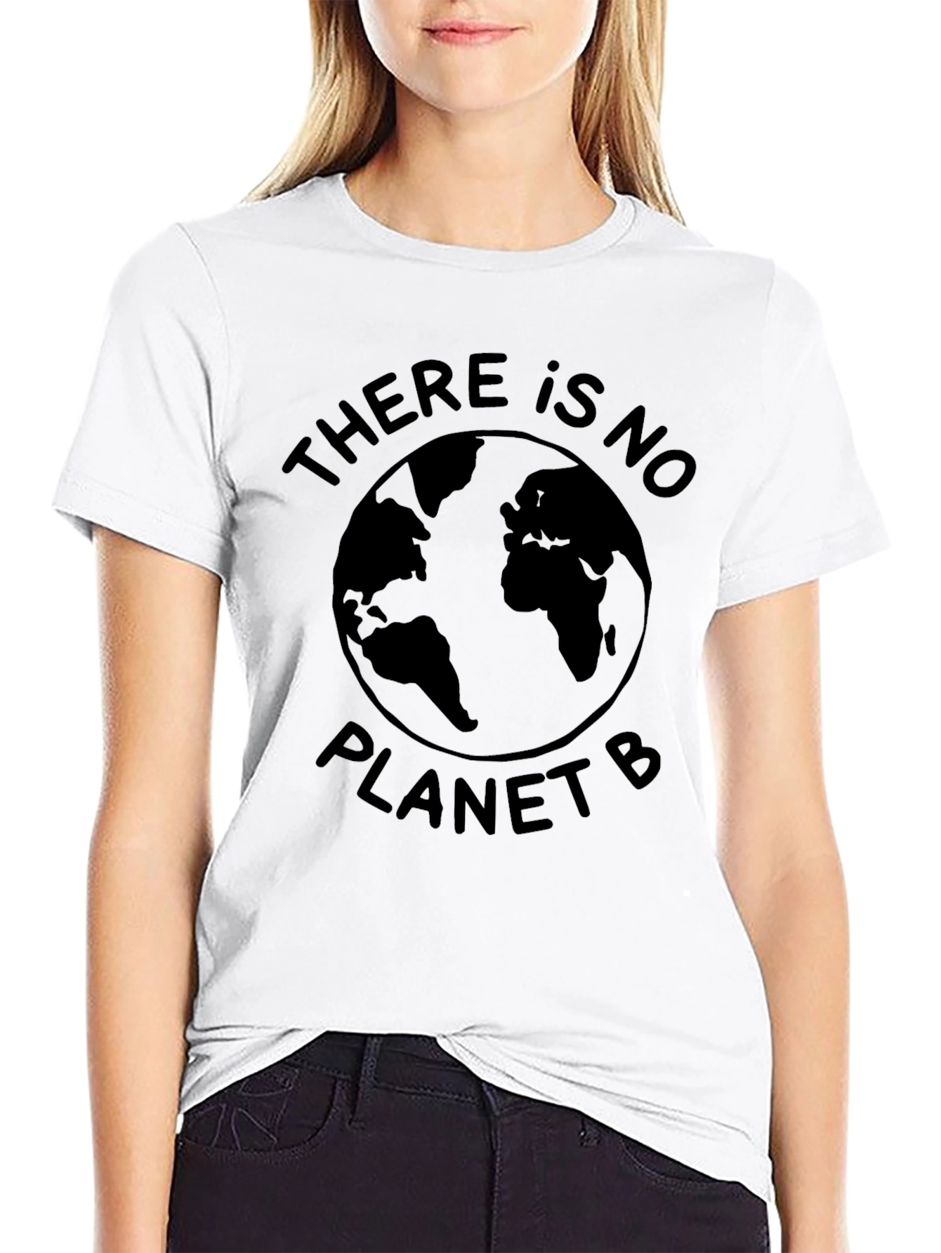 Camiseta Negra: No hay planeta B