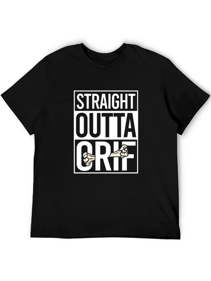 Camiseta Negra Straight Outta Estilo Urbano