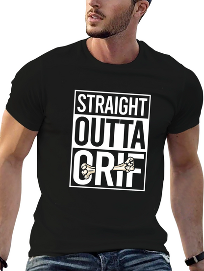 Camiseta Negra Straight Outta Estilo Urbano