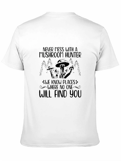 Camiseta Negra Cazador de Setas