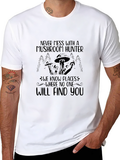Camiseta Negra Cazador de Setas