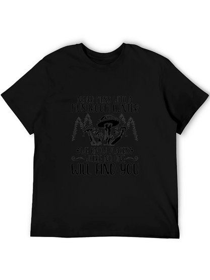 Camiseta Negra Cazador de Setas