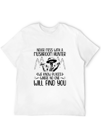 Camiseta Negra Cazador de Setas