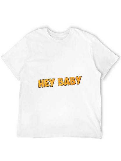 Camiseta Negra Hey Baby Casual