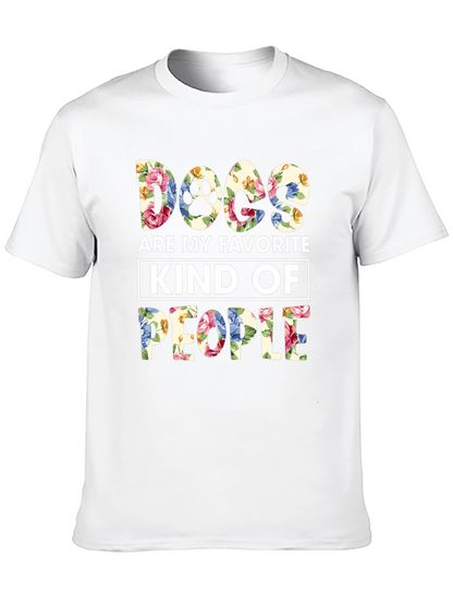 Camiseta Floral Perros Mi Gente Favorita