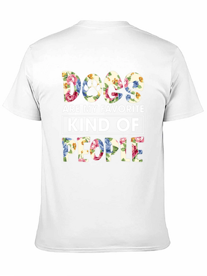 Camiseta Floral Perros Mi Gente Favorita